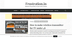 Desktop Screenshot of frustration.in