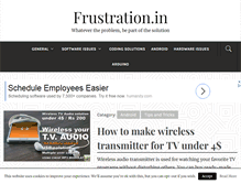 Tablet Screenshot of frustration.in